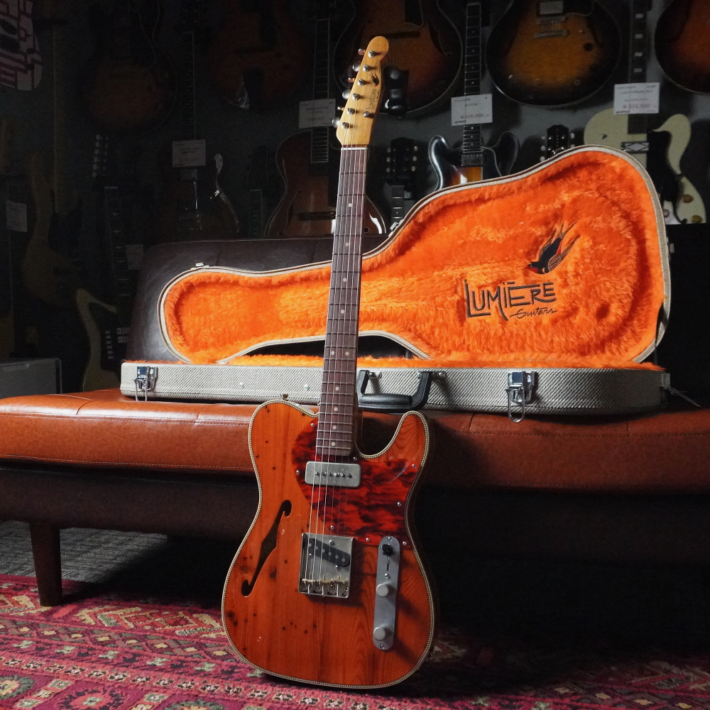 Lumiere Guitars Custom T-Hollowed w/ Knotty Pine Top & Tortois PG 