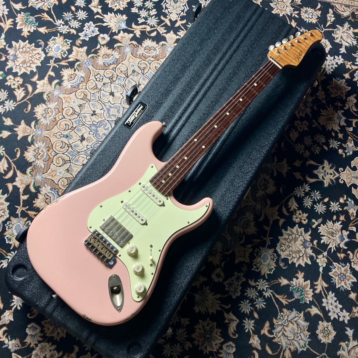 Xotic XSC-2 / Alder / Rose FB 9.5R /Shell Pink /Med Aged