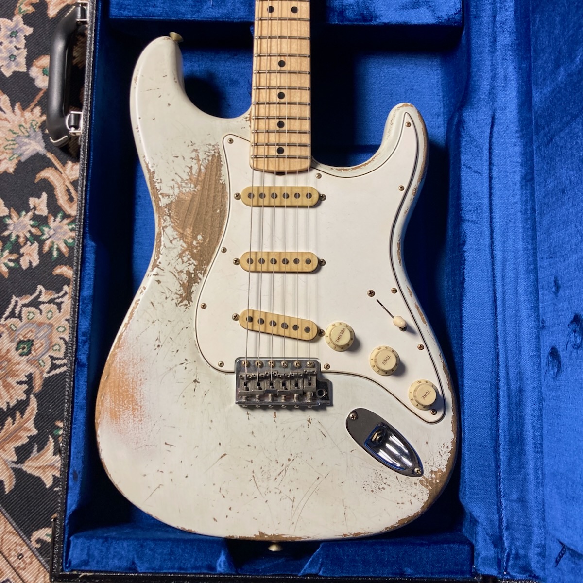 Fender Custom Shop Master Built Series '69 Stratocaster OLP White Heavy Relic Jason Smith FRONT_S