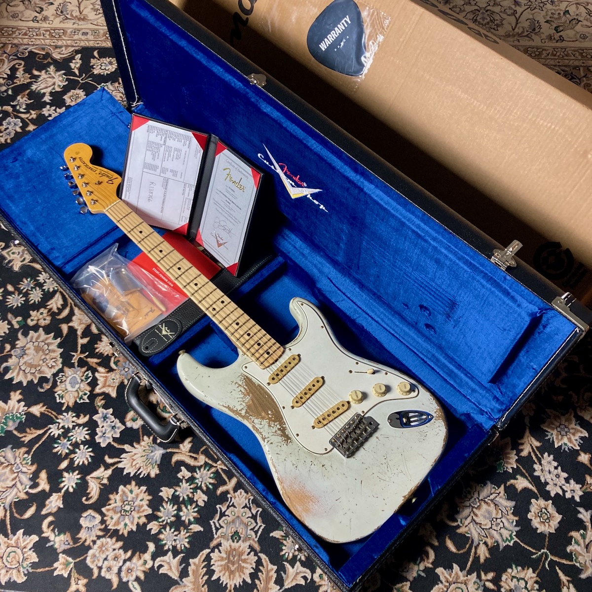 Fender Custom Shop Master Built Series '69 Stratocaster OLP White Heavy Relic Jason Smith 6