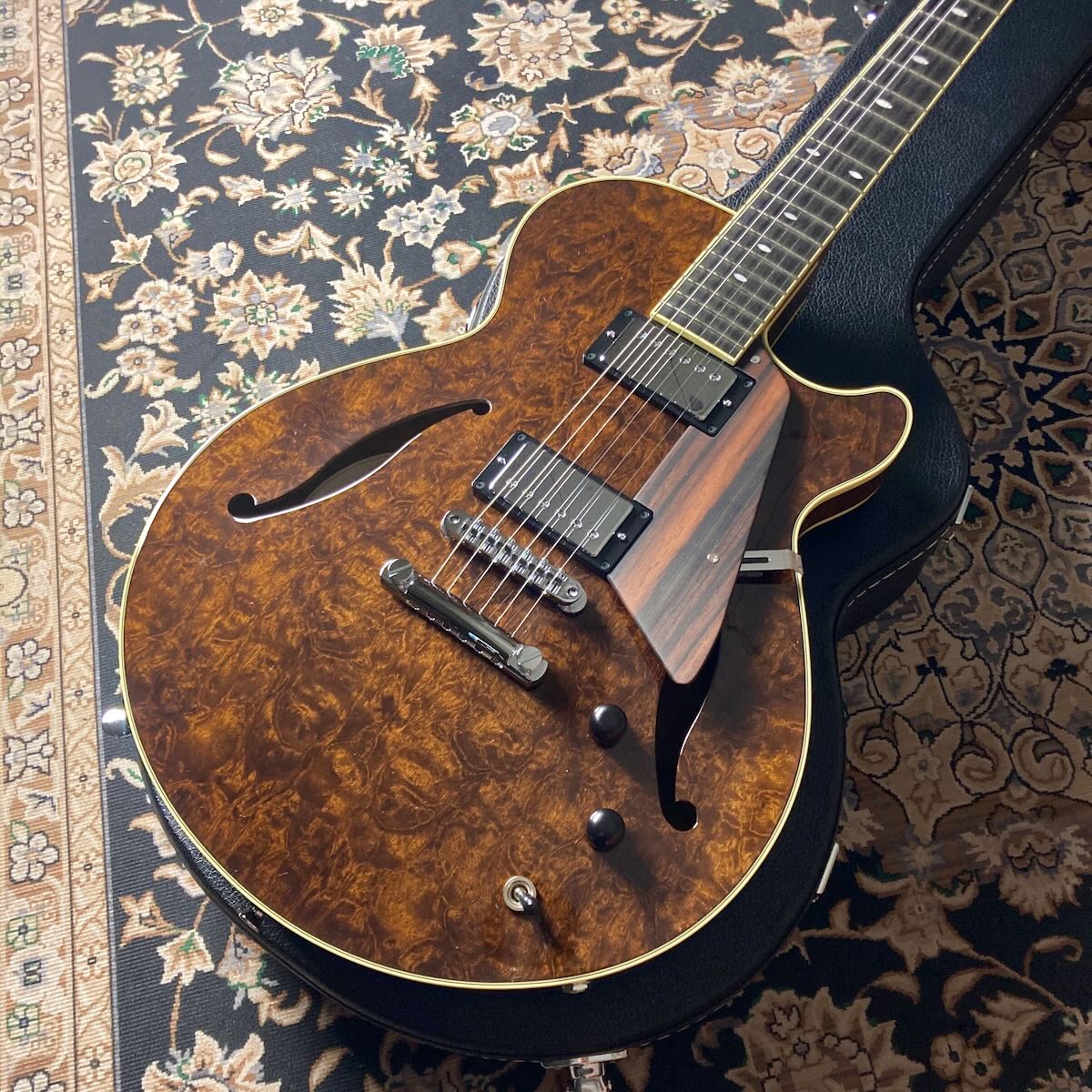 Kikuchi Guitars JS15 Imbuia Burl Limited 2025 FRONT_S