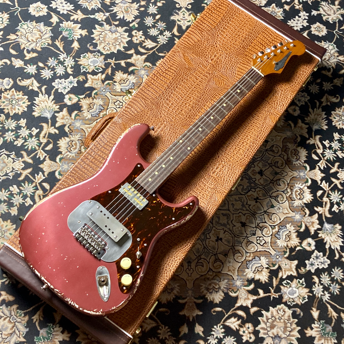 Waterslide Guitars S-Style Coodercaster Roasted Maple / Rose FB BGM