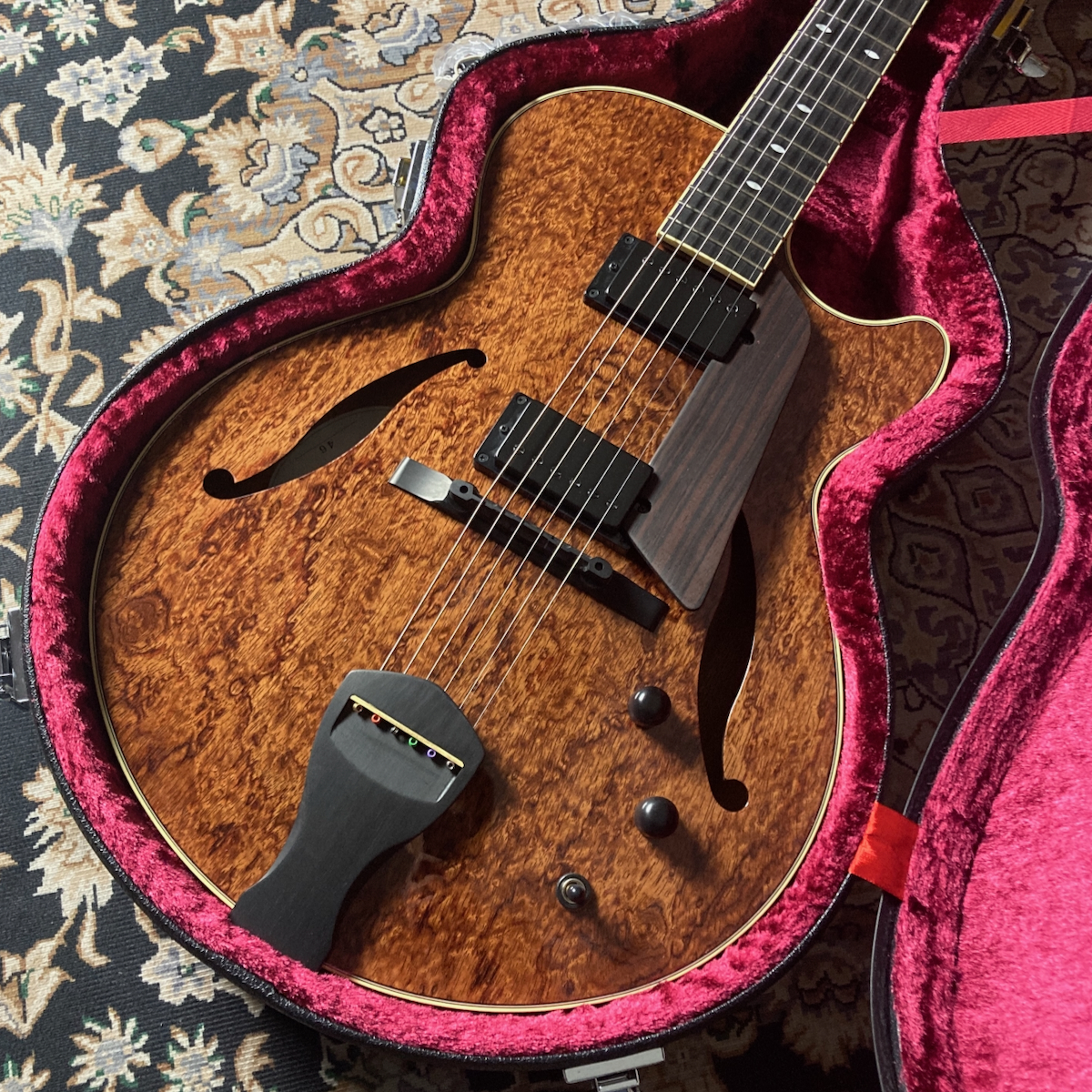 Kikuchi Guitars MF15L 2HB Bubinga Limited #46 FRONT_S