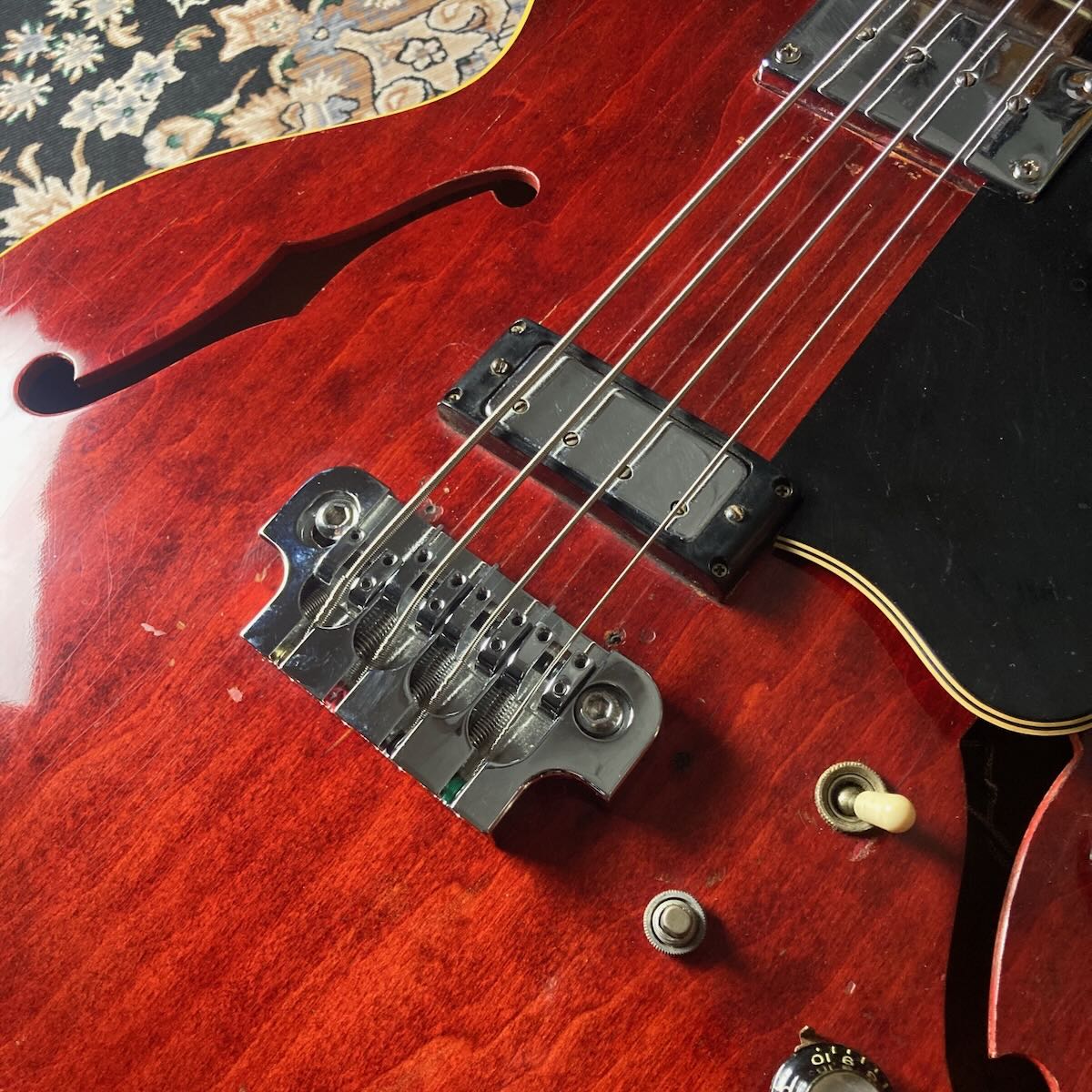 Gibson 1968 EB-2DC (Dual P.U / Cherry) BACK_S